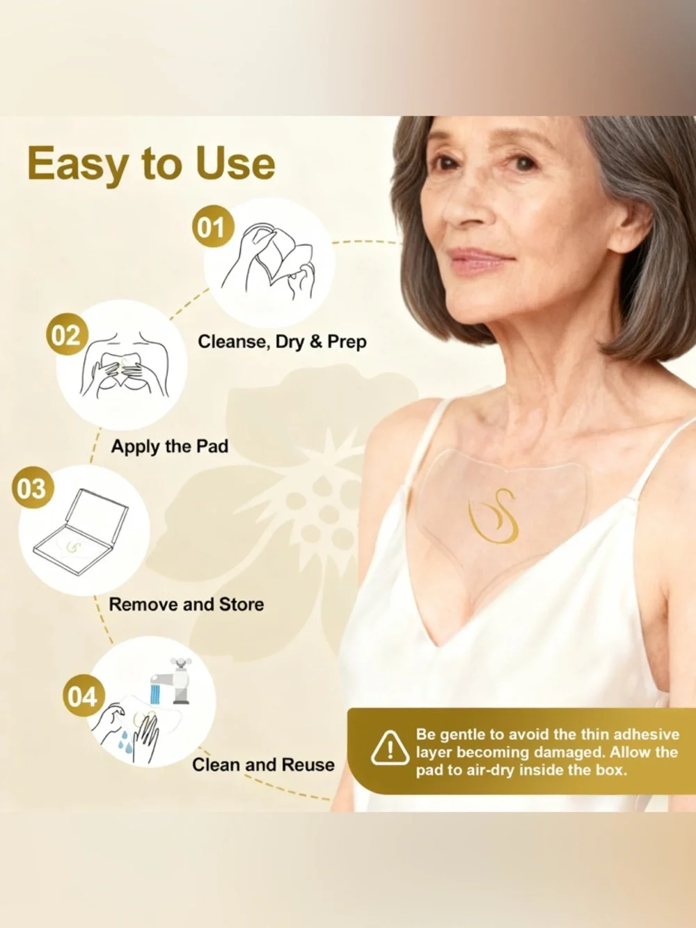 Chest Wrinkle Patches 2 Pack (30 Day Supply)